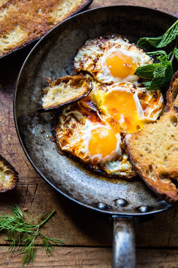 Spicy Moroccan Fried Eggs | halfbakedharvest.com @hbharvest
