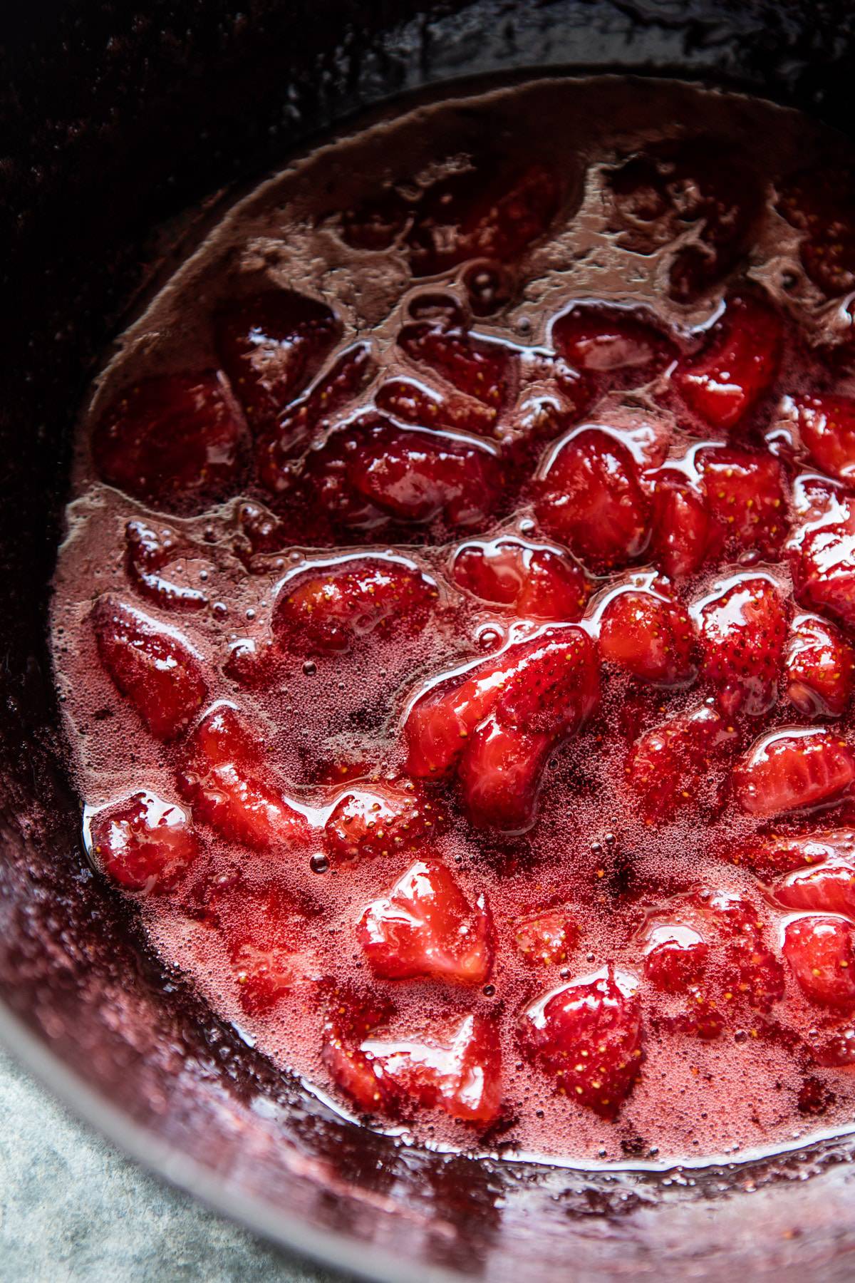Strawberry Ripple Almond Cheesecake | halfbakedharvest.com @hbharvest