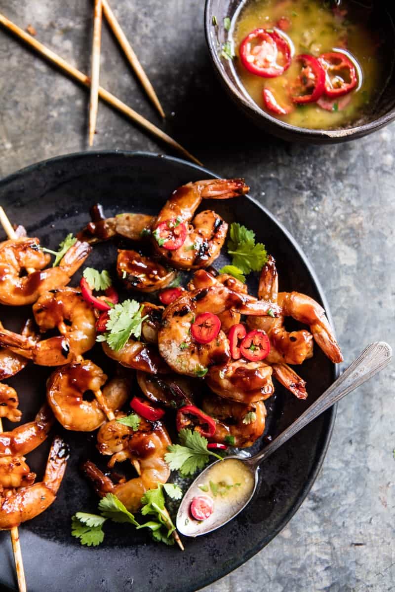 Honey Garlic Korean BBQ Grilled Shrimp | halfbakedharvest.com @hbharvest