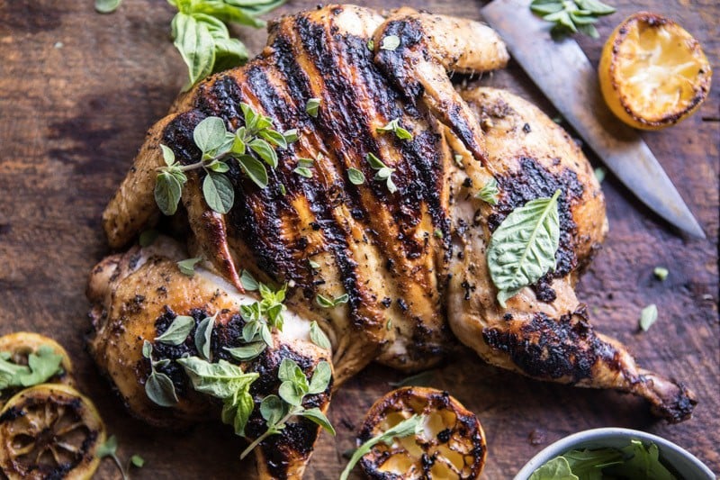 Lemon and Oregano Grilled Chicken | halfbakedharvest.com @hbharvest