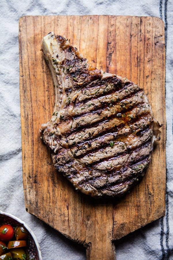 Tuscan Steak with Marinated Cherry Tomatoes | halfbakedharvest.com @hbharvest
