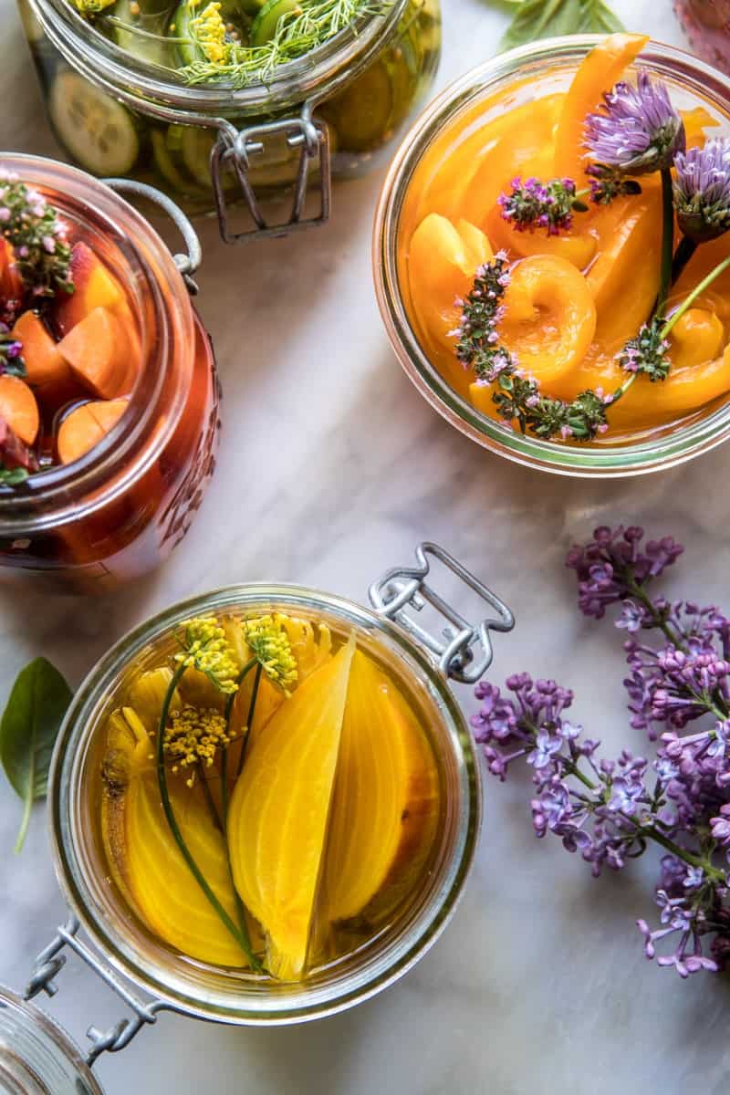 Quick Pickled Veggies | halfbakedharvest.com @hbharvest