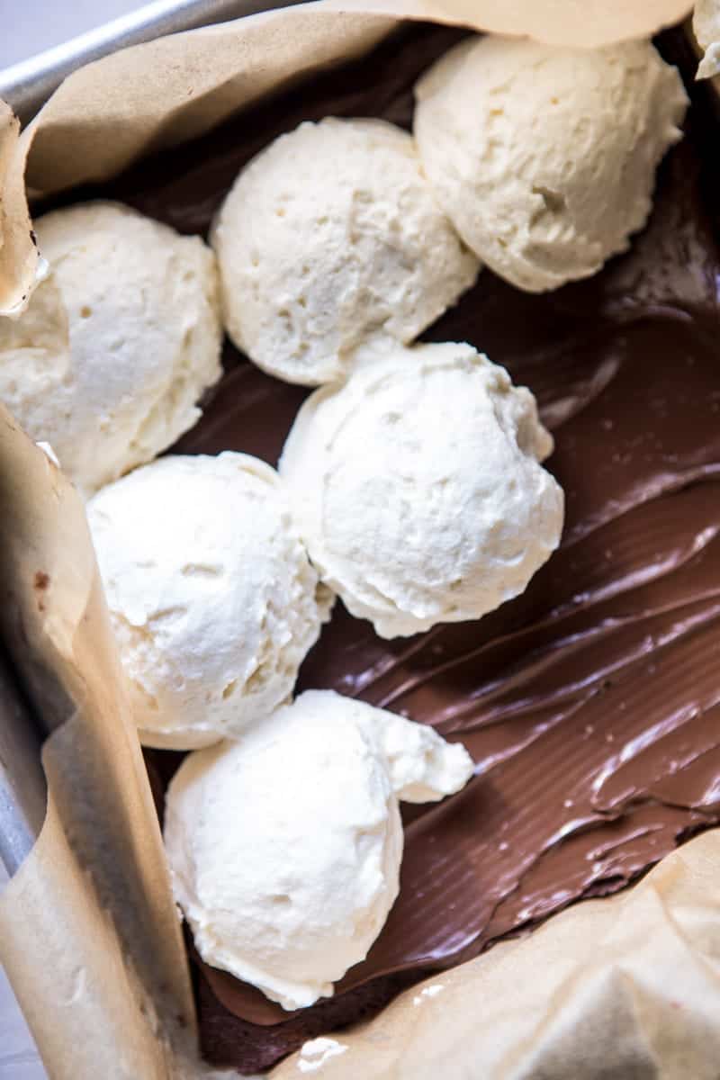 Tiramisu Brownie Ice Cream Sandwich Bars | halfbakedharvest.com @hbharvest