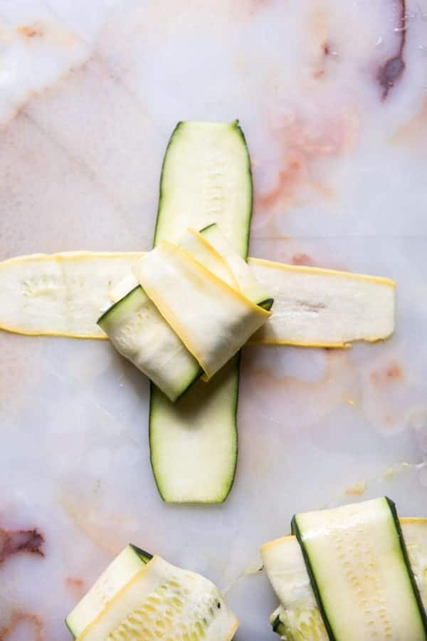 3 Cheese Zucchini Ravioli with Roasted Tomato Basil Sauce | halfbakedharvest.com @hbharvest