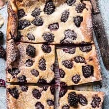 Blackberry Lavender White Chocolate Clafoutis | halfbakedharvest.com @hbharvest