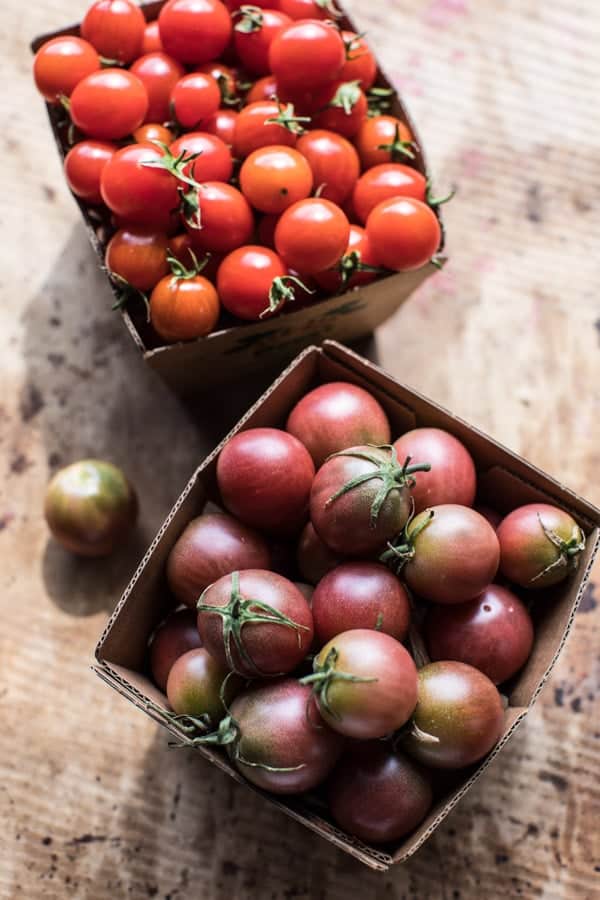 Brown Butter Lobster with Kale Pesto Polenta and Cherry Tomato Bacon Pan Sauce | halfbakedharvest.com @hbharvest