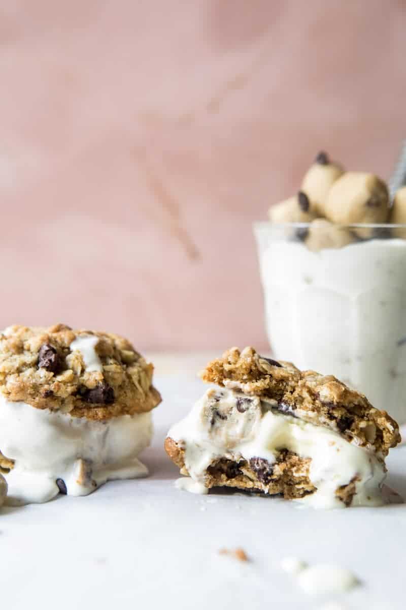 Brown Sugar Oatmeal Cookie, Cookie Dough Ice Cream Sandwiches | halfbakedharvest.com @hbharvest