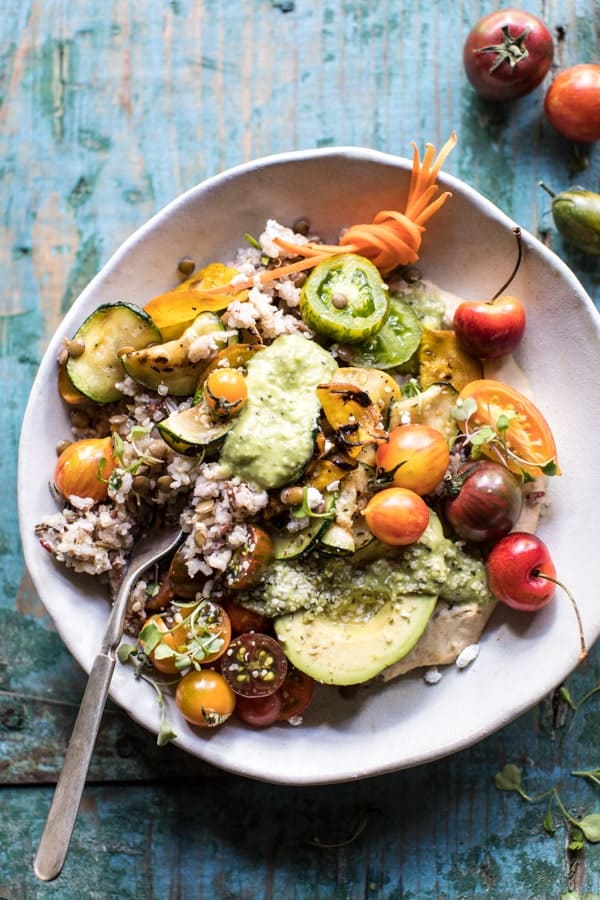 Summer Harvest Veggie and Avocado Quinoa Bowl | halfbakedharvest.com @hbharvest