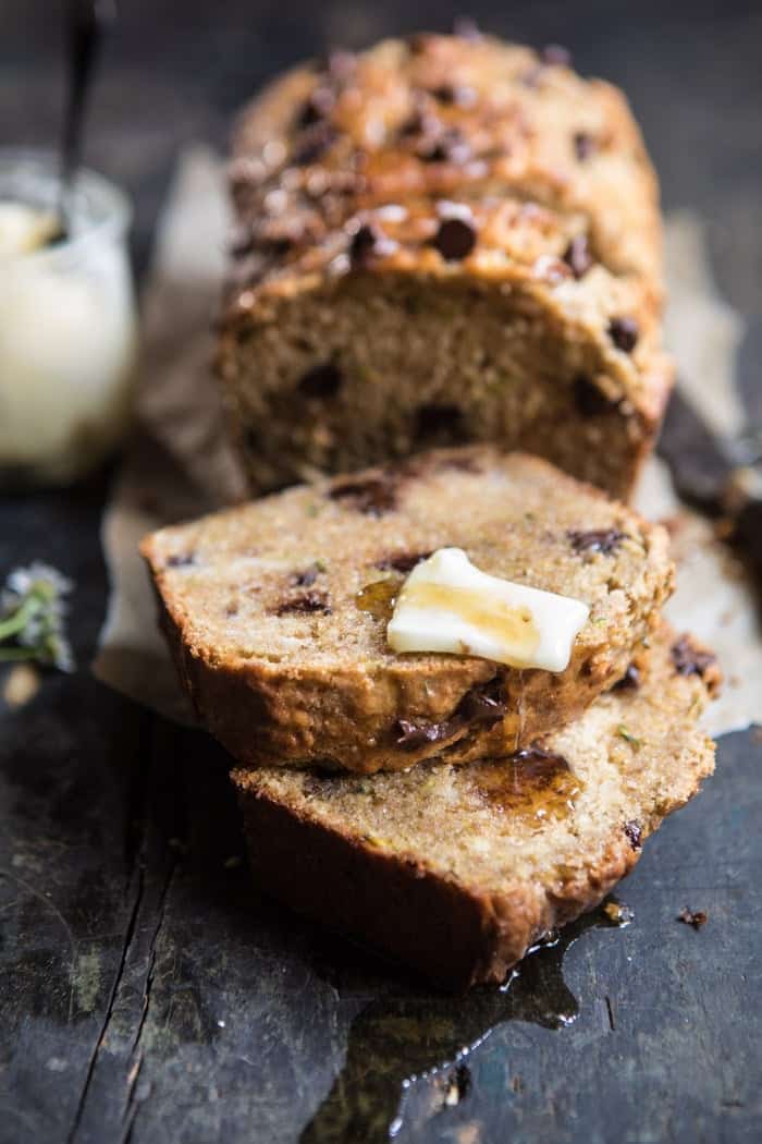 Chocolate Chip Olive Oil Zucchini Banana Bread | halfbakedharvest.com @hbharvest