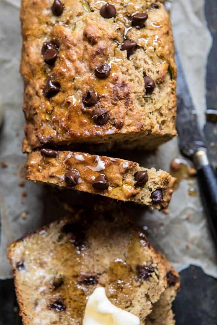 Chocolate Chip Olive Oil Zucchini Banana Bread | halfbakedharvest.com @hbharvest