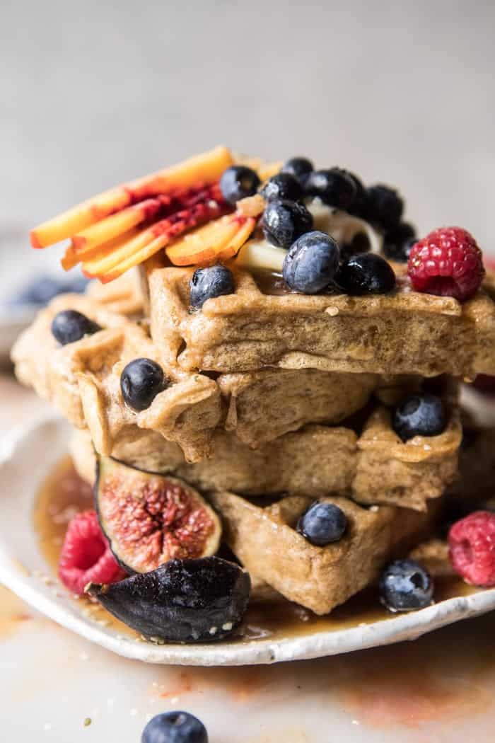 Freezer Friendly Whole Grain Waffles | halfbakedharvest.com @hbharvest