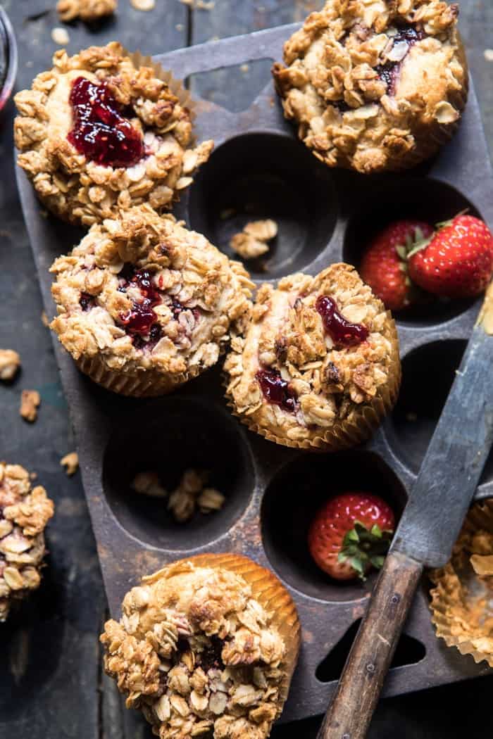 PB&J Oat Streusel Muffins | halfbakedharvest.com @hbharvest