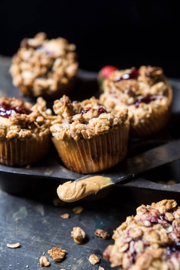 PB&J Oat Streusel Muffins | halfbakedharvest.com @hbharvest