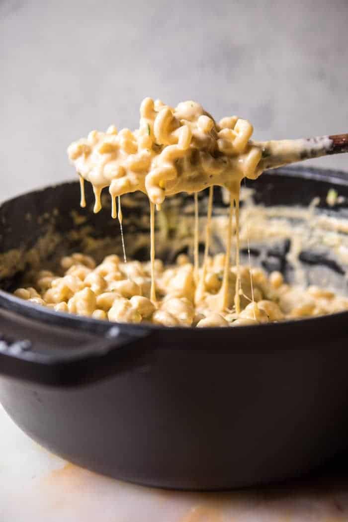 Sneaky Zucchini Mac and Cheese with Everything Bagel Chip Crumbs | halfbakedharvest.com @hbharvest