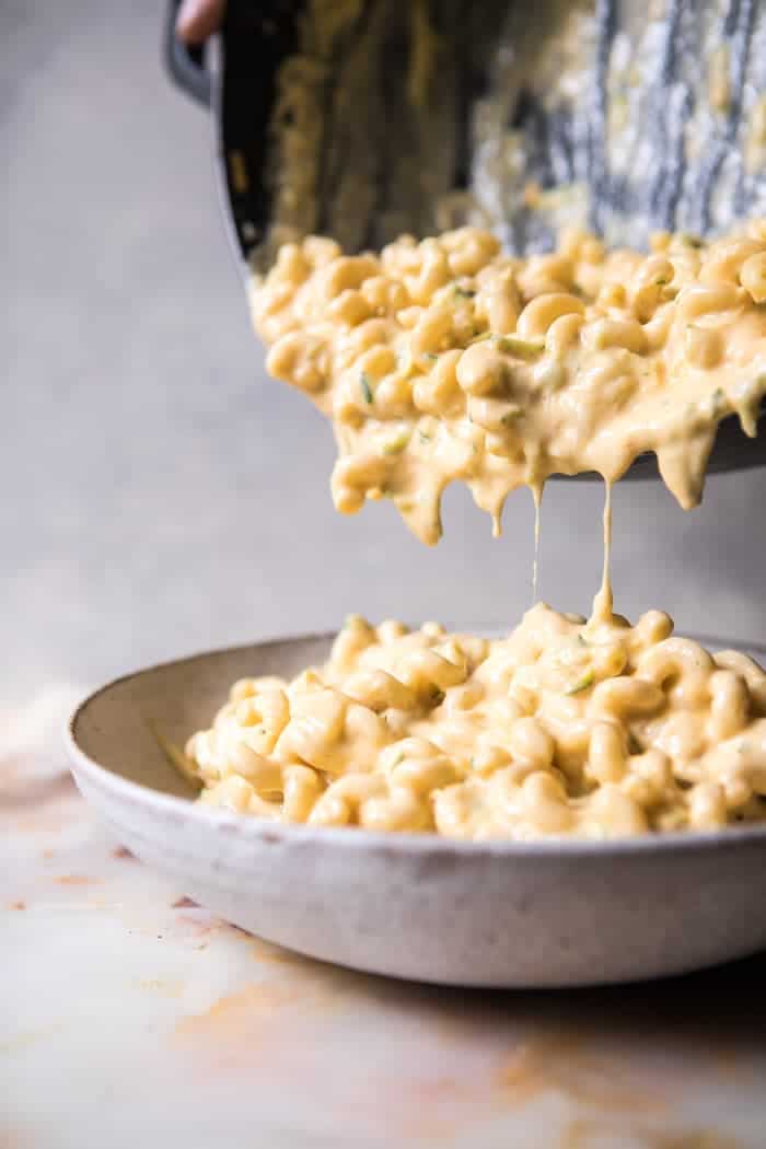 Sneaky Zucchini Mac and Cheese with Everything Bagel Chip Crumbs | halfbakedharvest.com @hbharvest