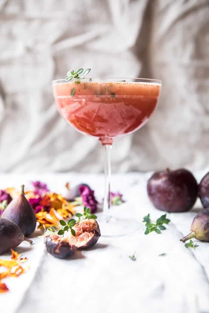 Fig Honey Thyme Prosecco Smash | halfbakedharvest.com @hbharvest