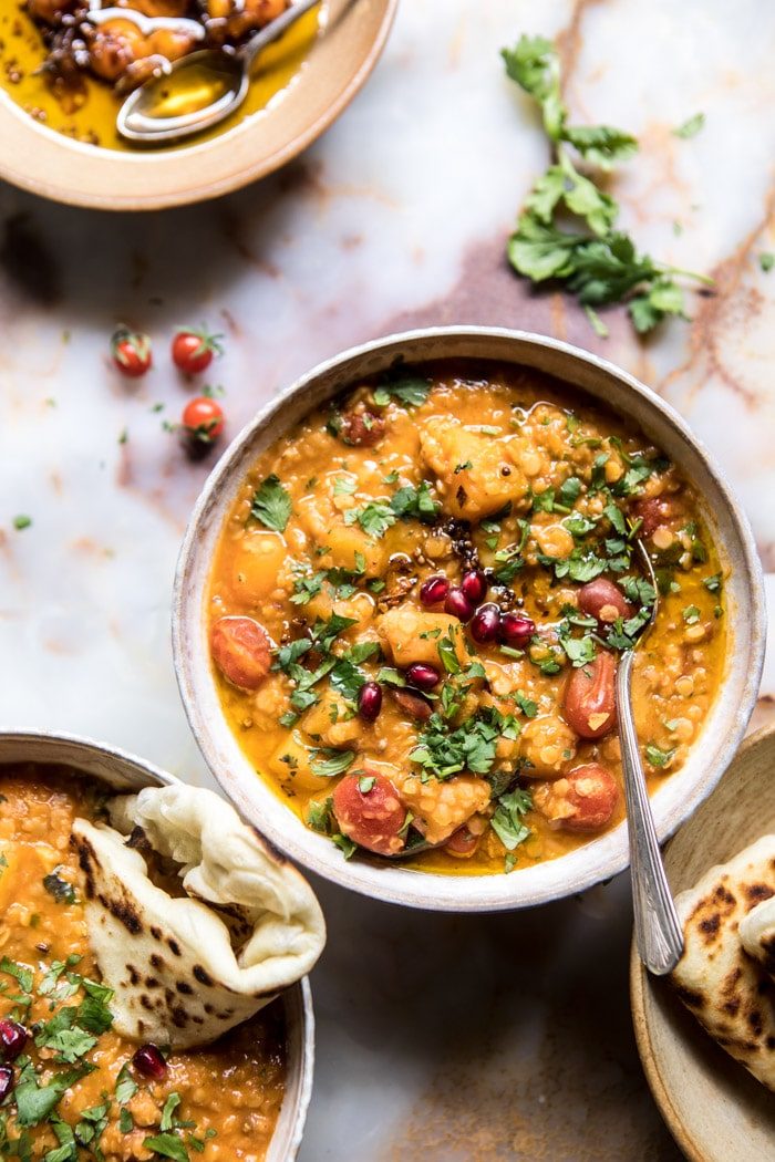 Harvest Tomato and Butternut Squash Dal | halfbakedharvest.com @hbharvest