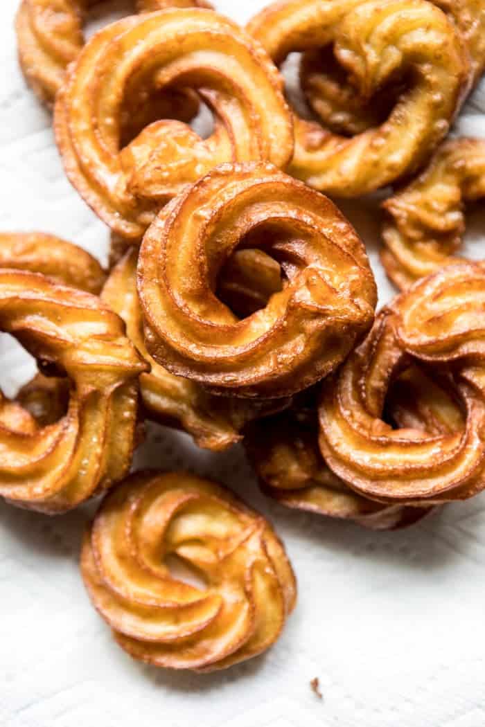 Mulled Apple Cider Chai French Crullers | halfbakedharvest.com @hbharvest