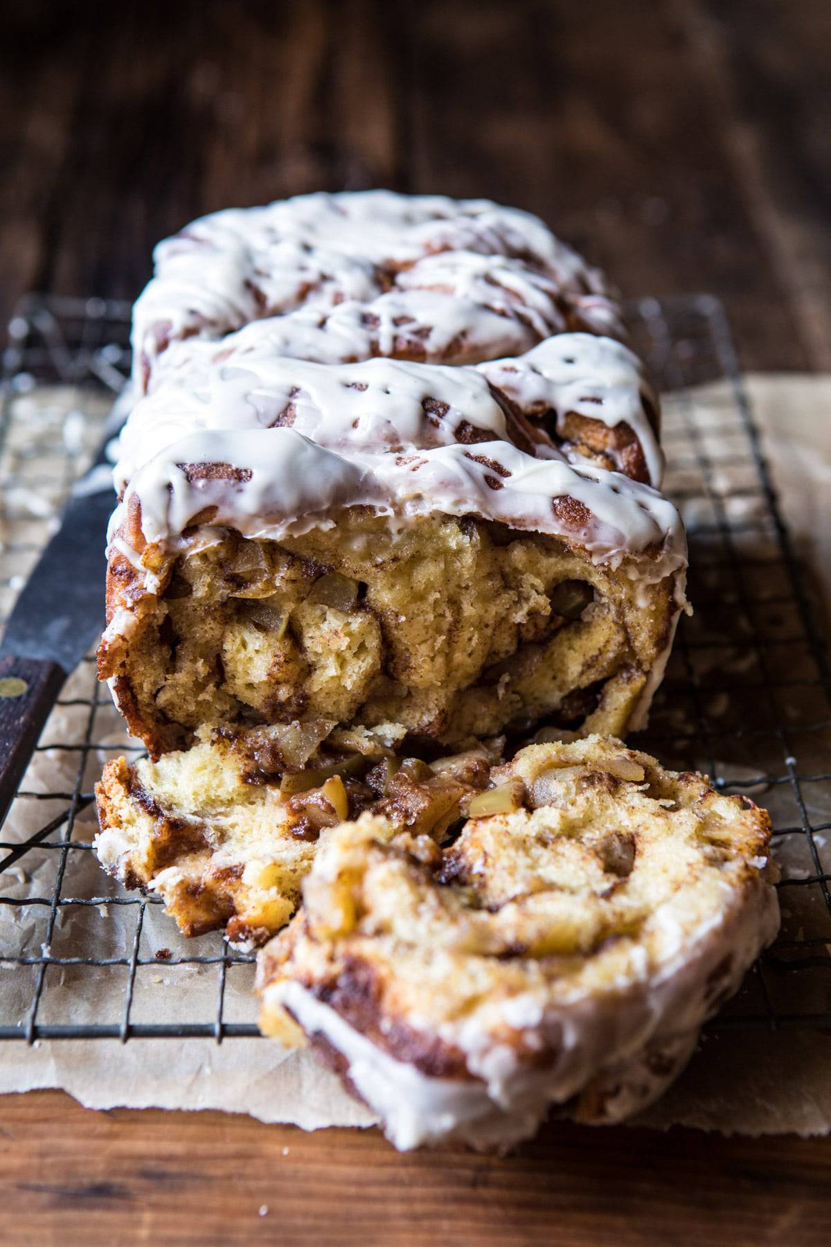 Maple Glazed Apple Pull-Apart Bread | halfbakedharvest.com @hbharvest