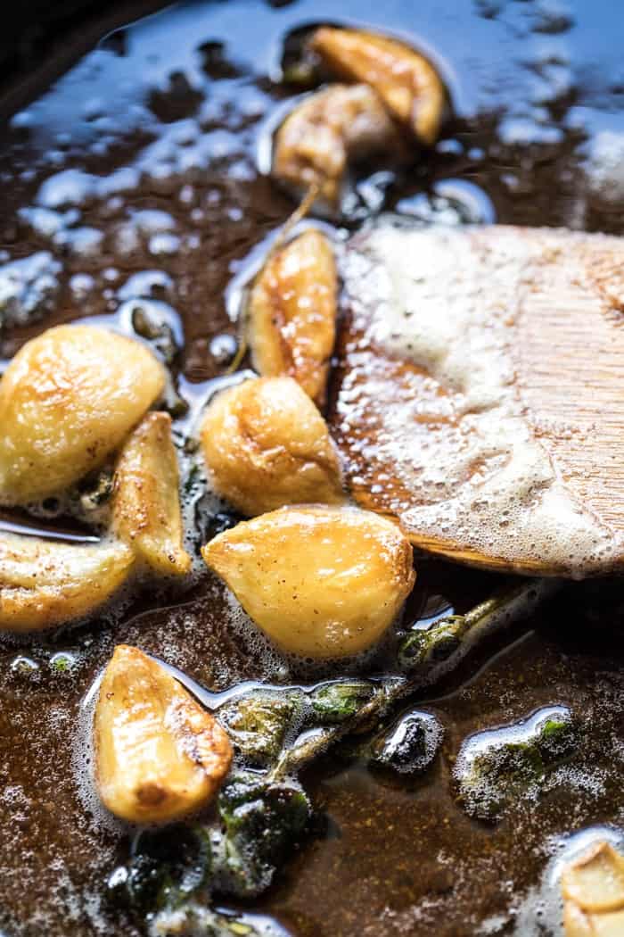 Caramelized Garlic Butter Toast with Pan Fried Mushrooms | halfbakedharvest.com @hbharvest