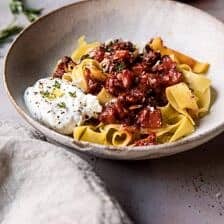 Pappardelle with Roasted Butternut Squash and Tomato Ragu | halfbakedharvest.com @hbharvest