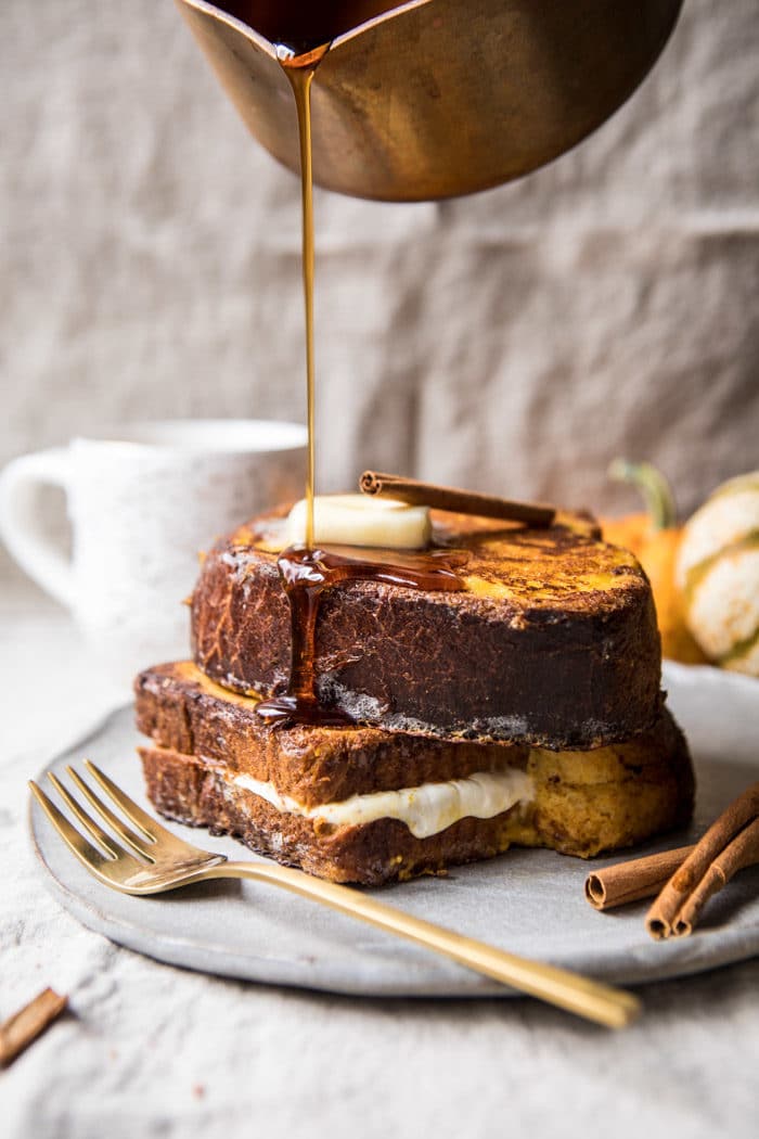 Pumpkin Spice French Toast with Cider Syrup | halfbakedharvest.com @hbharvest