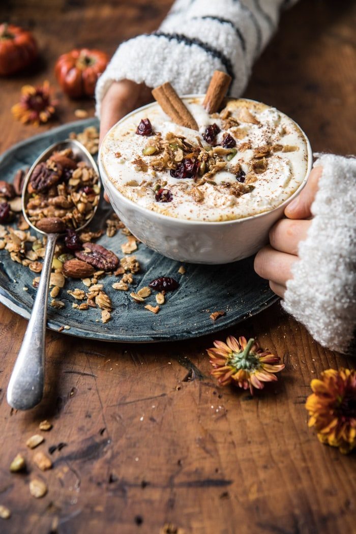 Pumpkin Spice Oatmeal Latte | halfbakedharvest.com @hbharvest