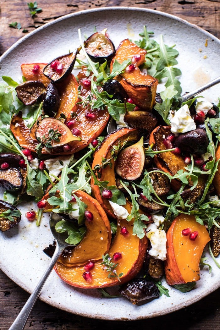 Roasted Squash, Caramelized Fig, and Feta Salad | halfbakedharvest.com @hbharvest