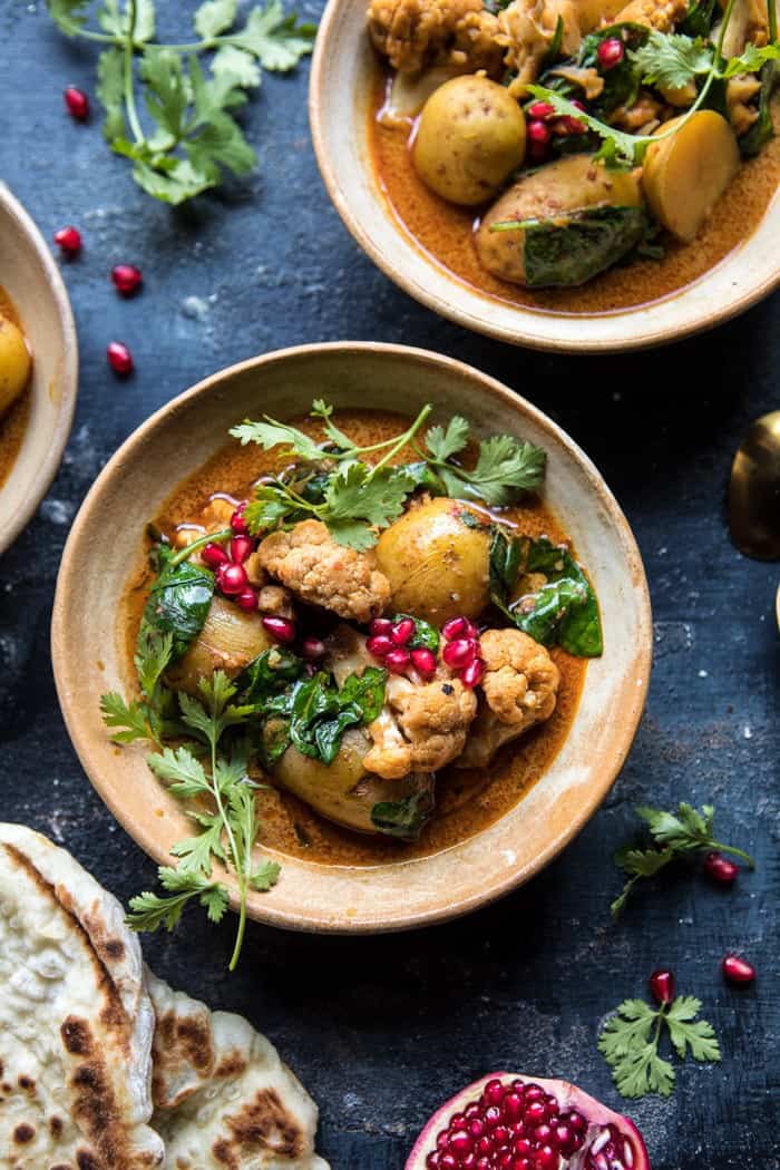 Slow Cooker Potato and Cauliflower Curry | halfbakedharvest.com @hbharvest