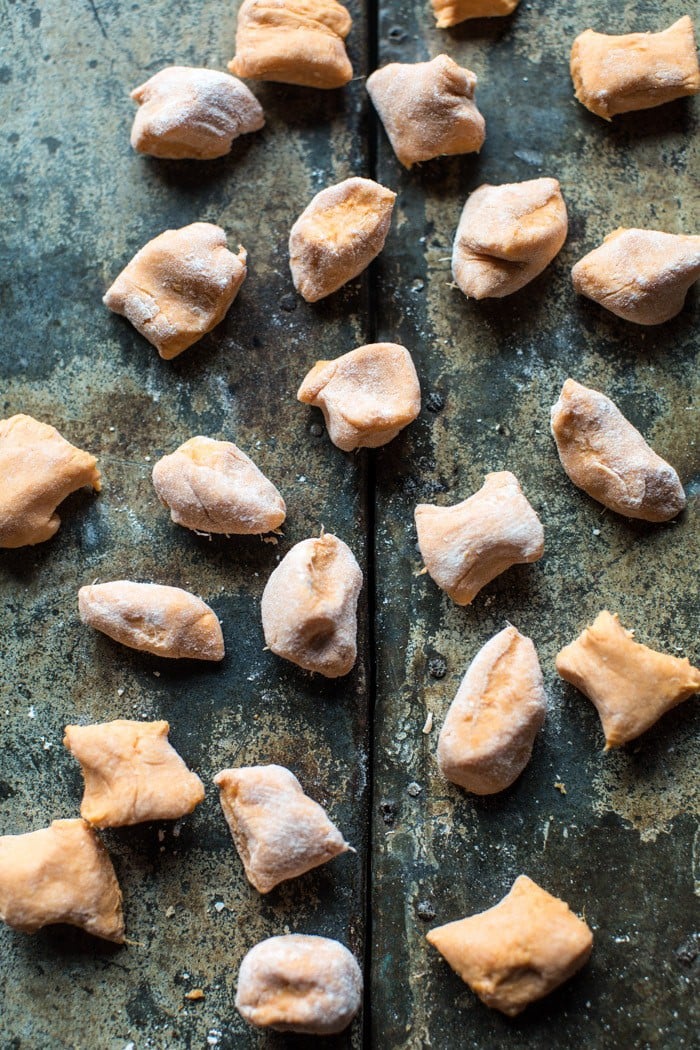 Sweet Potato Gnocchi with Rosemary Cream Sauce | halfbakedharvest.com @hbharvest