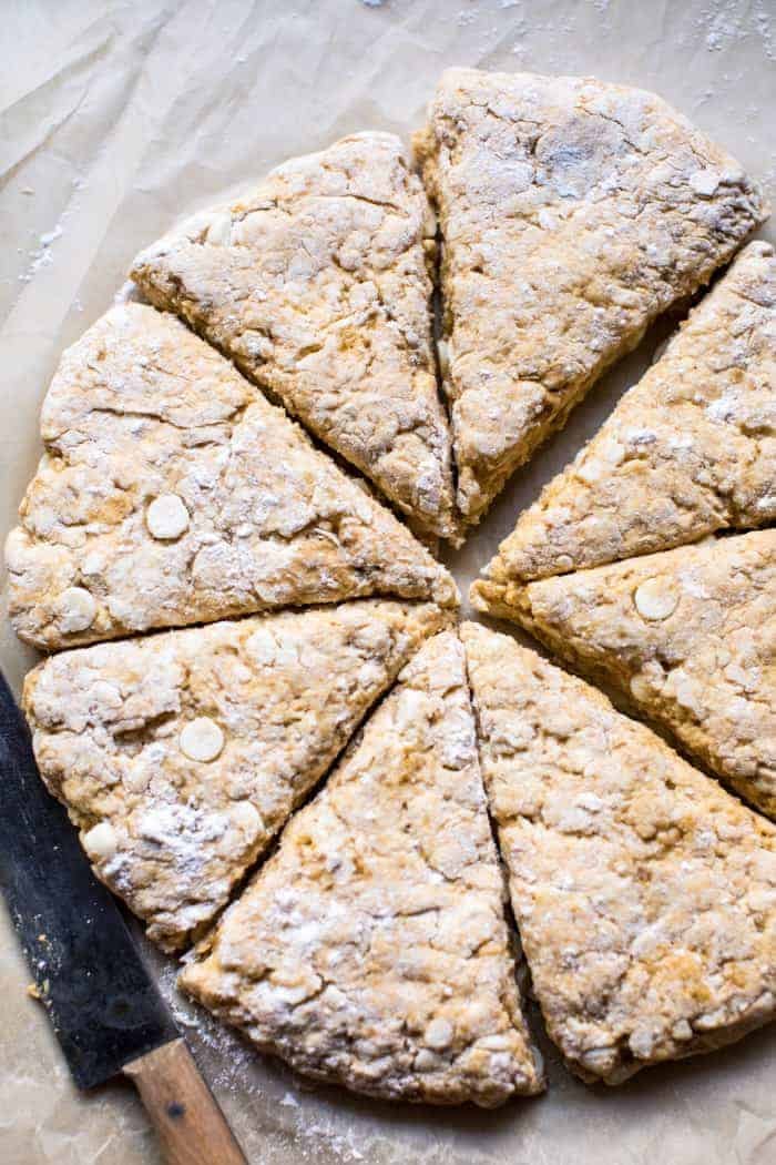 White Chocolate Pumpkin Scones with Espresso Glaze | halfbakedharvest.com @hbharvest