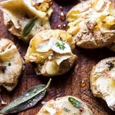 Brie Stuffed Crispy Baby Potatoes | halfbakedharvest.com @hbharvest