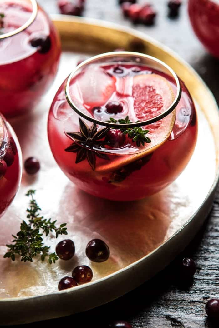 Cranberry Thyme Spritz | halfbakedharvest.com @hbharvest