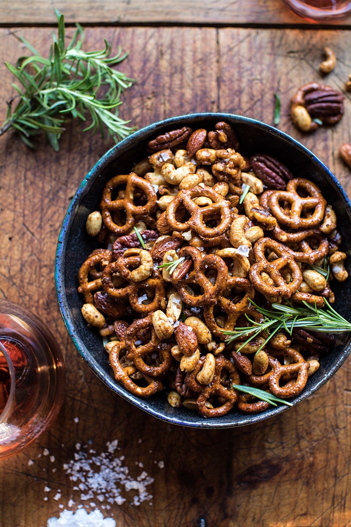 Sweet 'n' Savory Roasted Nuts and Pretzels | halfbakedharvest.com @hbharvest