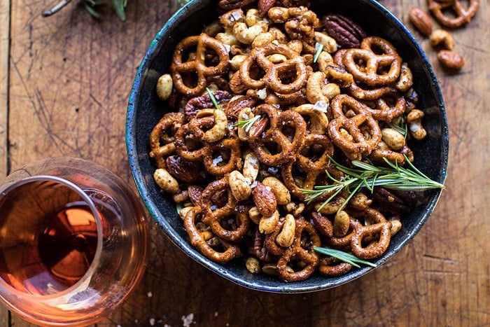 Sweet 'n' Savory Roasted Nuts and Pretzels | halfbakedharvest.com @hbharvest