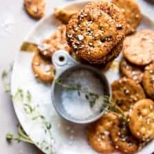 Addicting Baked Seasoned Ritz Crackers | halfbakedharvest.com @hbharvest