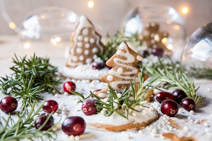 Gingerbread Snowglobe Place Setting | halfbakedharvest.com @hbharvest