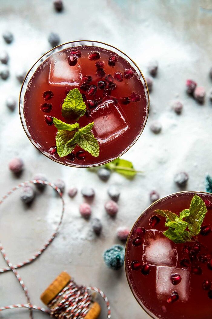 Rudolph's Rockin' Pomegranate Jingle Juice Punch | halfbakedharvest.com @hbharvest