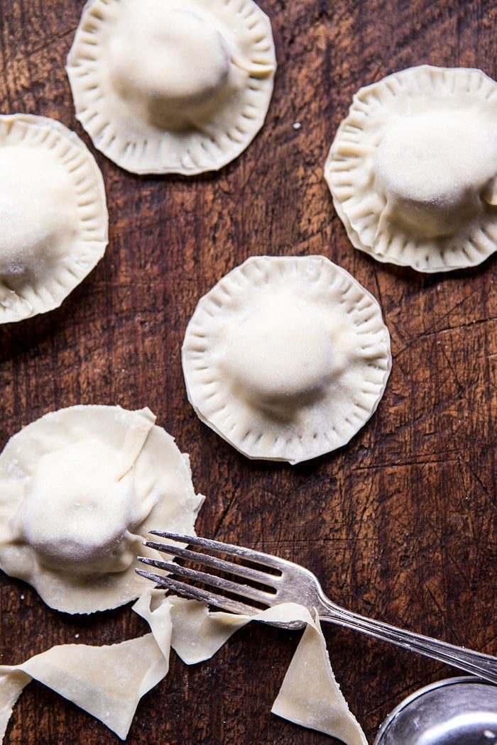 Seared Scallop Ravioli with Lemon Rosemary Butter Sauce | halfbakedharvest.com @hbharvest