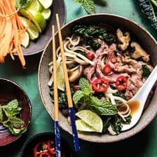 Quick Cleansing Kale and Mushroom Pho | halfbakedharvest.com @hbharvest