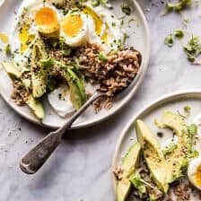 The Best Everything Spice Egg Avocado Yogurt Bowl | halfbakedharvest.com @hbharvest #breakfast #healthy #avocado