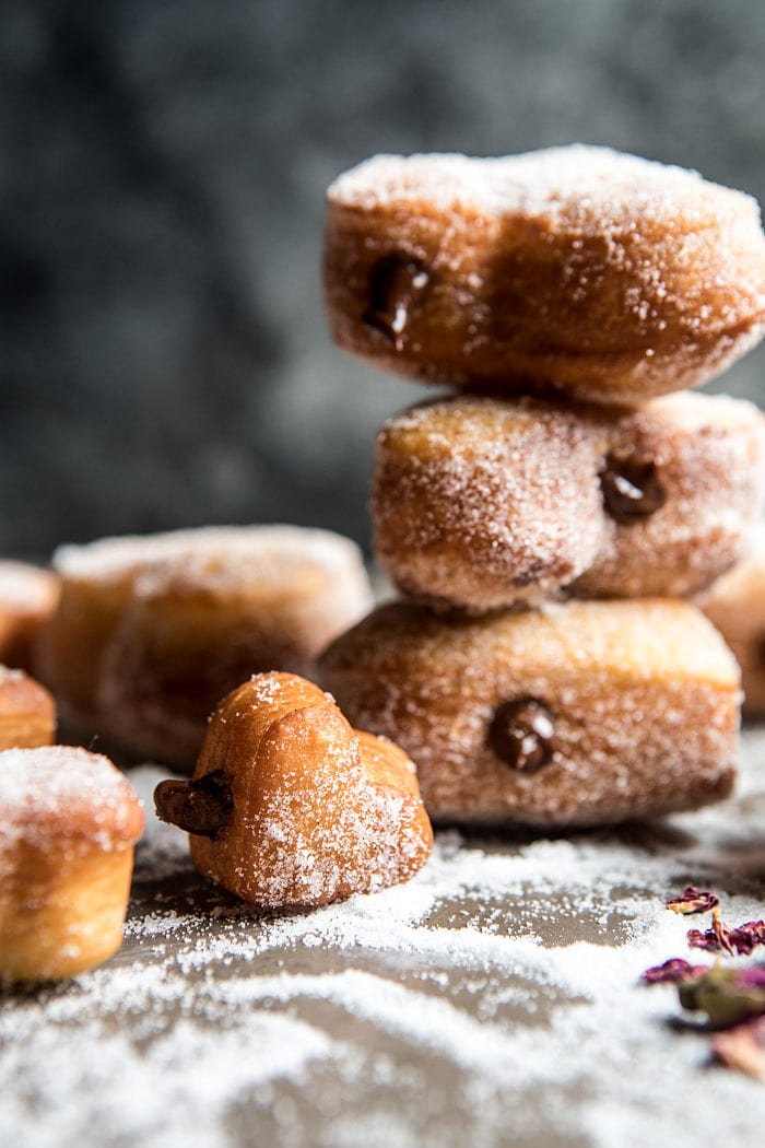 Easy Chocolate Heart Doughnuts | halfbakedharvest.com #valentinesday #doughnut #easy #recipes