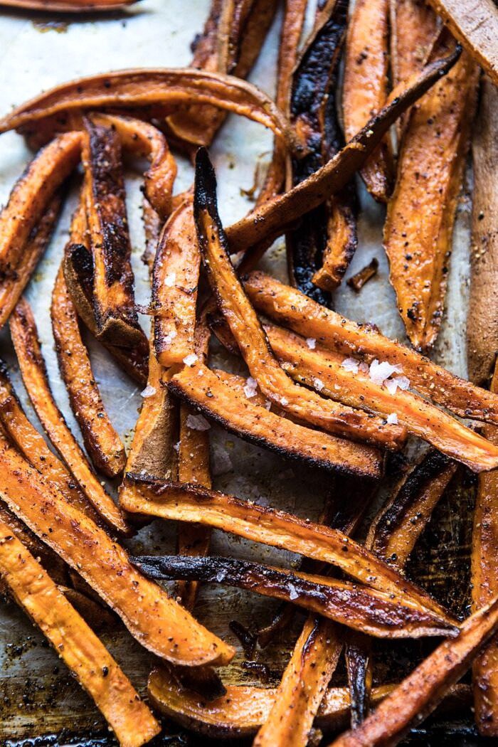 Chipotle Lime Chicken and Sweet Potato Salad with Jalapeno Vinaigrette | halfbakedharvest.com #mexcian #salad #healthy #chicken