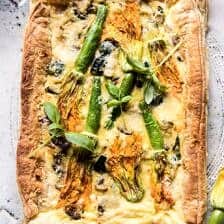 Zucchini, Bacon, and Pecorino Tart | halfbakedhavrest.com #zucchini #spring #summer #brunch