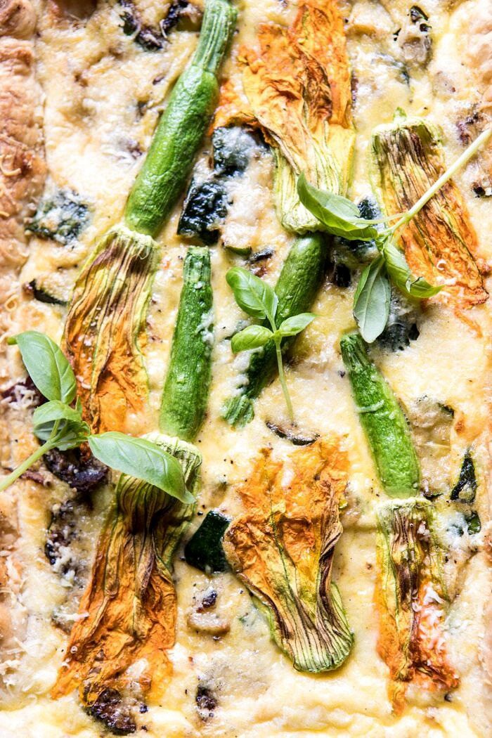 Zucchini, Bacon, and Pecorino Tart | halfbakedhavrest.com #zucchini #spring #summer #brunch