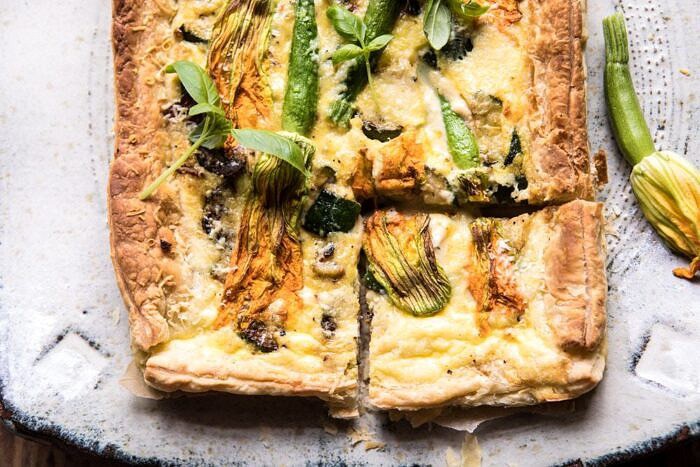 Zucchini, Bacon, and Pecorino Tart | halfbakedhavrest.com #zucchini #spring #summer #brunch