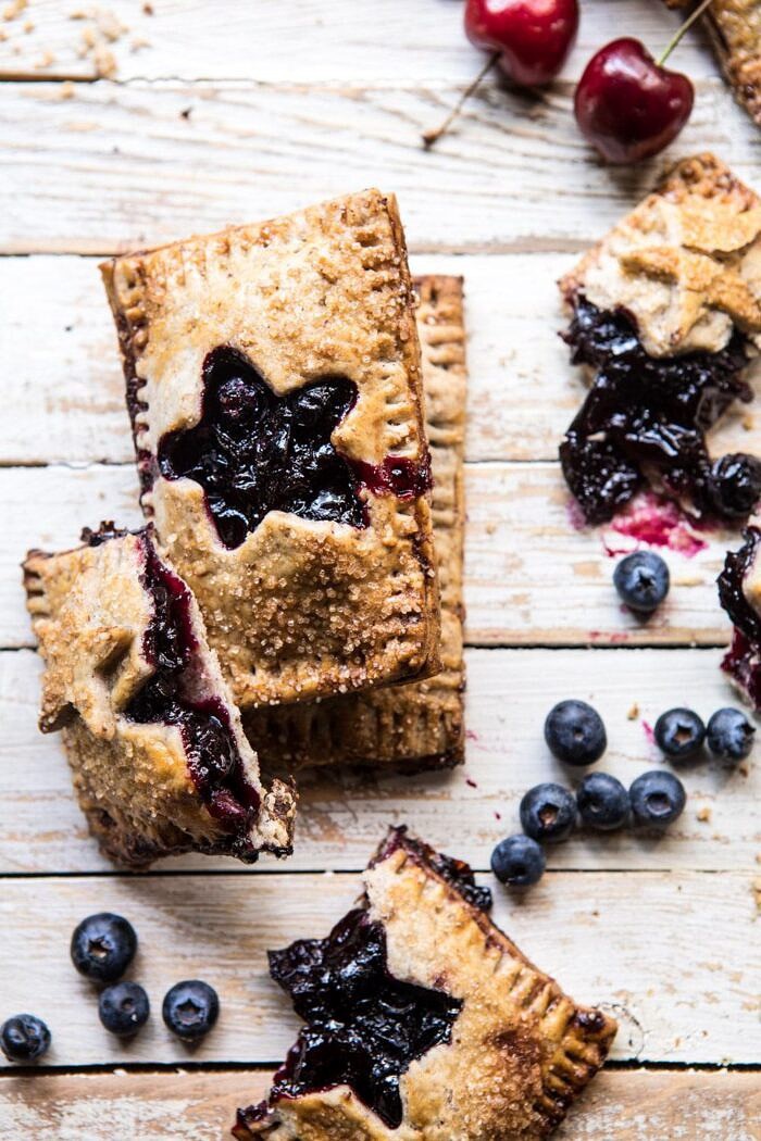 Bourbon Pecan Cherry Hand Pies | halfbakedharvest.com #pie #cherries #4thofjulyrecipes #easy