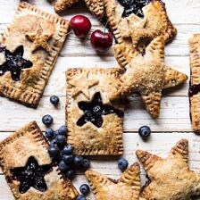 Bourbon Pecan Cherry Hand Pies | halfbakedharvest.com #pie #cherries #4thofjulyrecipes #easy