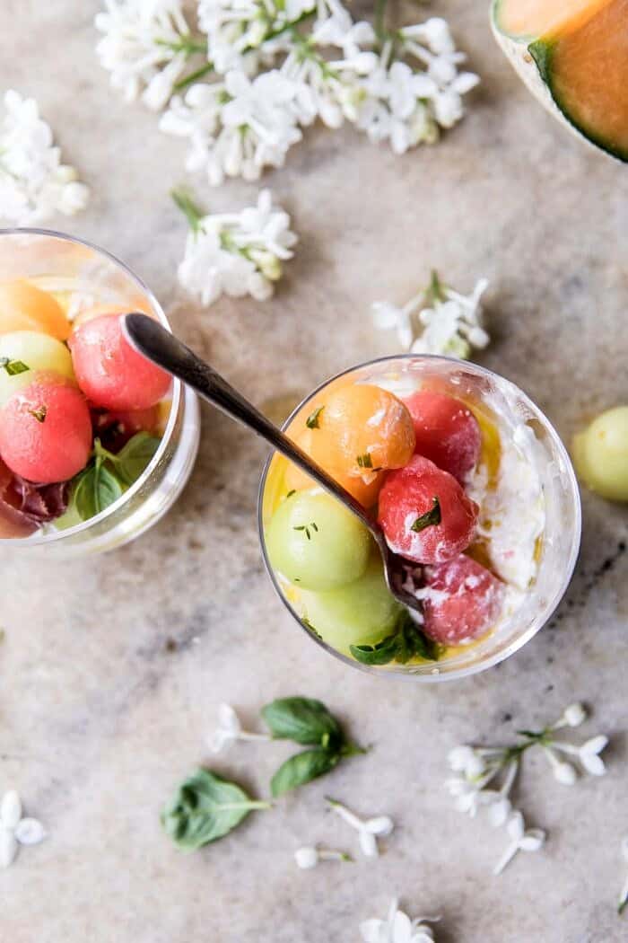 Melon Caprese Salad | halfbakedharvest.com #summerrecipes #caprese #healthy #buratta Melon Caprese Salad | halfbakedharvest.com #summerrecipes #caprese #healthy #buratta