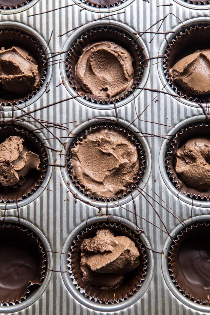 Toasted S'more Chocolate Ice Cream Cups | halfbakedharvest.com #icecream #summerrecipes #smore